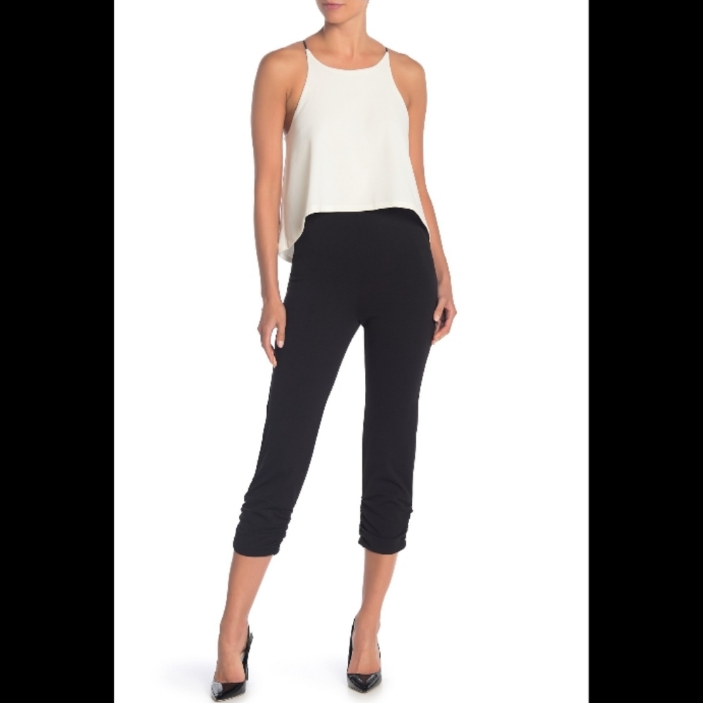 Love...Ady Popover Jumpsuit Navy + Black Size M